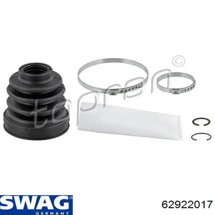 Пильник гранати внутрішній, передній півосі Swag 62922017 ціна, від 6.60 USD