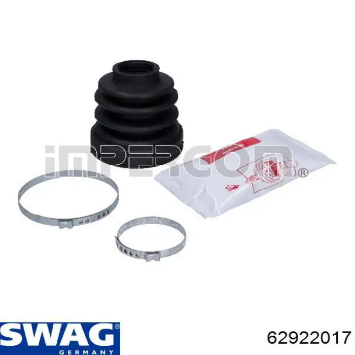 Купити 62922017 Swag Пильник шарніра кутових швидкостей внутрішній передній