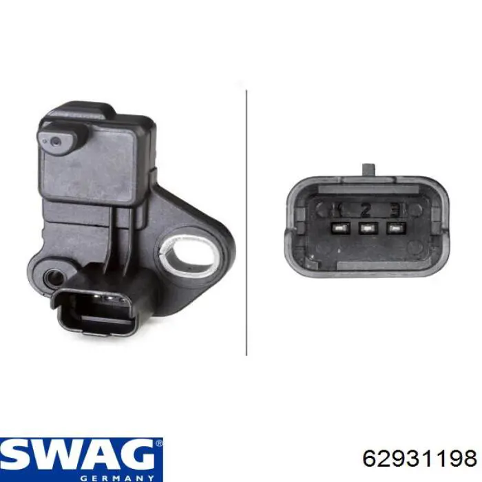 Датчик обертів колінвалу Swag 62931198 ціна, від 11.40 USD