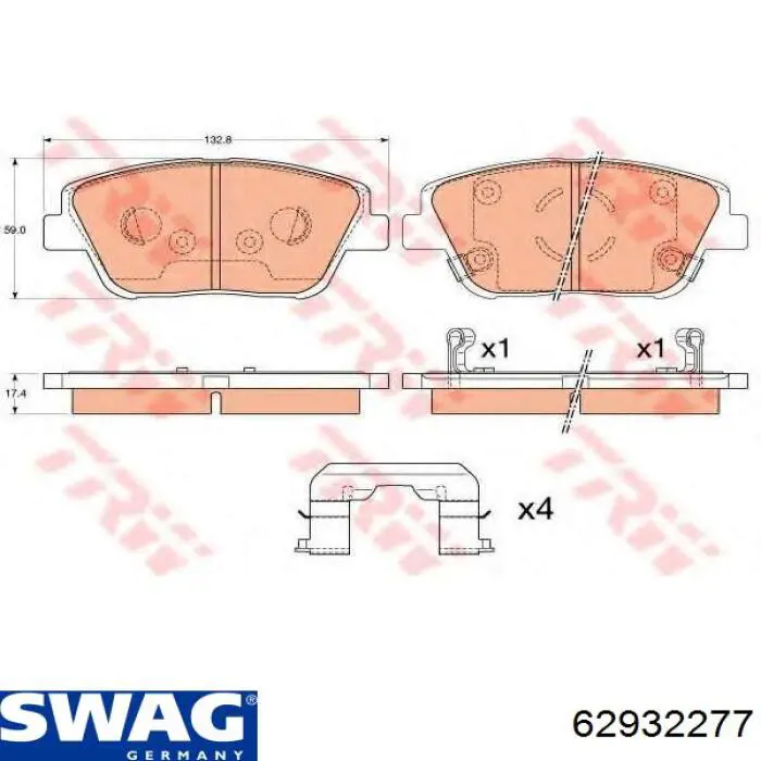Купити 62932277 Swag Подушка (опора) двигуна, права