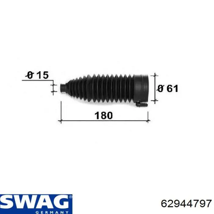 Пильник рульової тяги Swag 62944797 ціна, від 8.98 USD