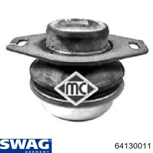 Подушка (опора) двигуна, ліва 64130011 Swag
