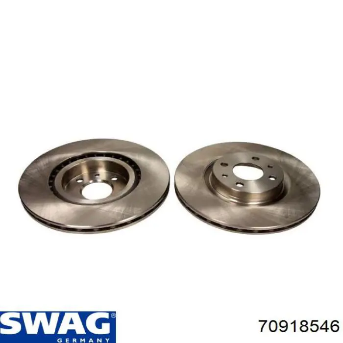 Диск гальмівний передній Swag 70918546
