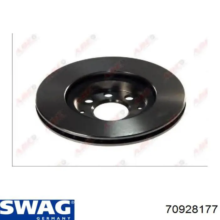 Диск переднього гальма Swag 70928177 ціна, від 31.55 USD