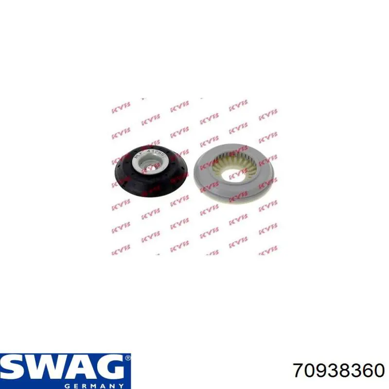 Опора стійки амортизатора переднього Swag 70938360 ціна, від 17.62 USD