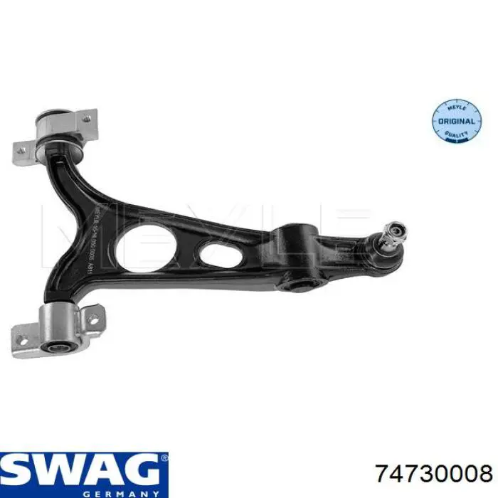 Важіль передньої підвіски нижній, правий Swag 74730008 ціна, від 79.57 USD