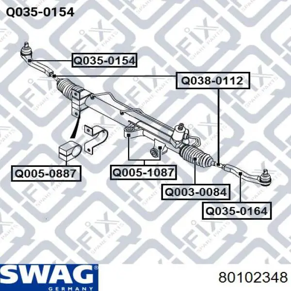 Купити 80102348 Swag Пильник тяги