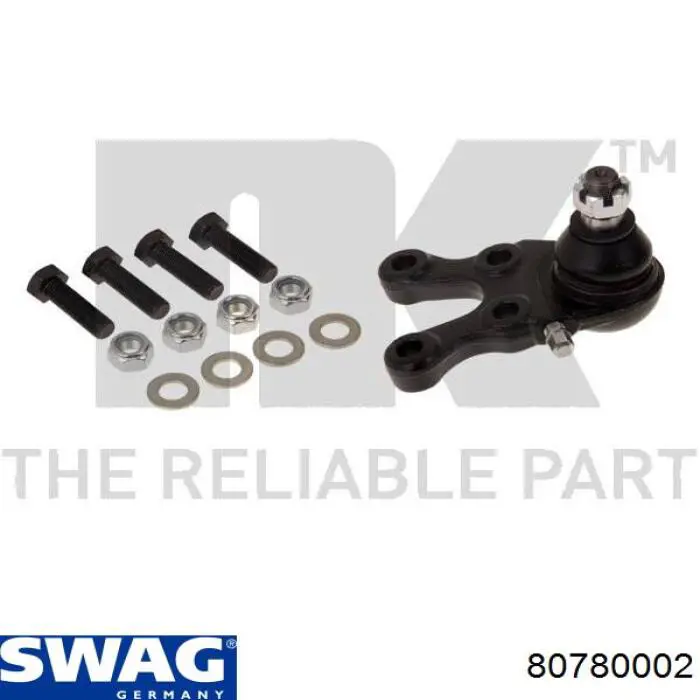 Кульова опора, нижня, права Swag 80780002 ціна, від 22.48 USD