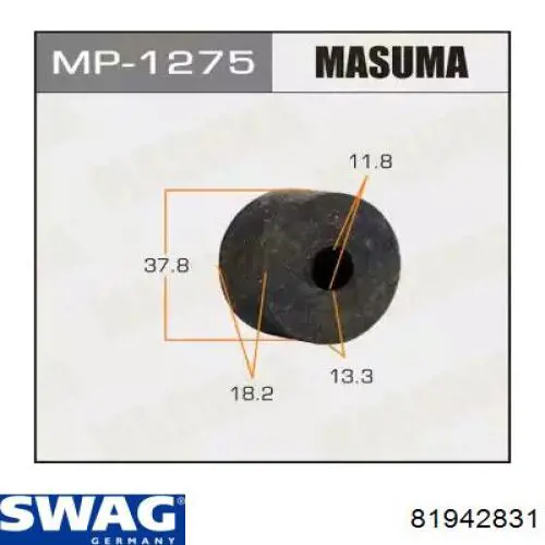 Втулка стабілізатора заднього Swag 81942831 ціна, від 4.47 USD