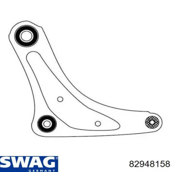 Важіль передній лівий Swag 82948158 ціна, від 56.46 USD