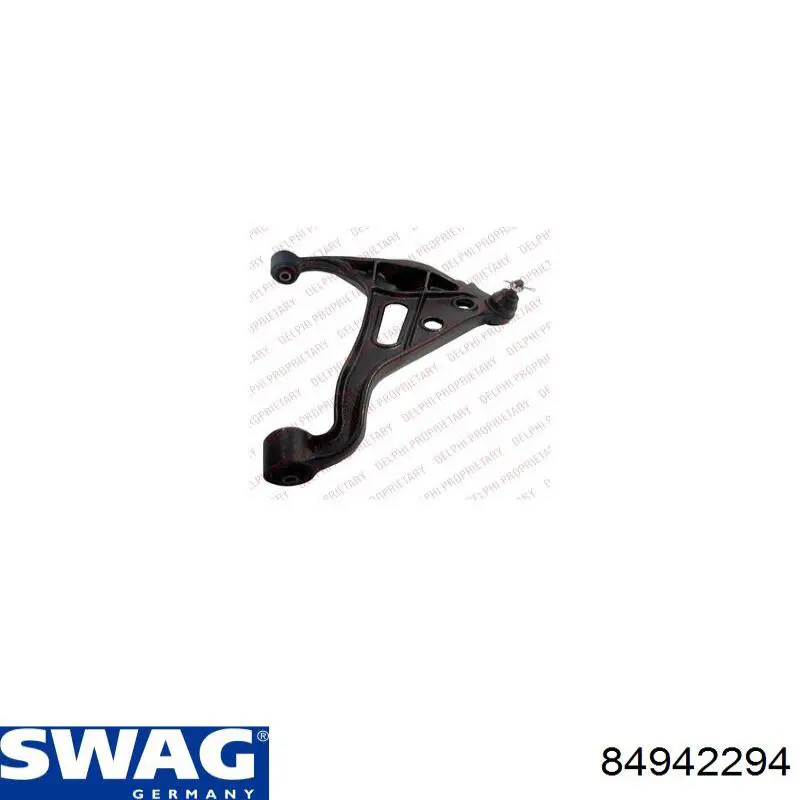 Важіль передньої підвіски нижній, правий Swag 84942294 ціна, від 85.04 USD