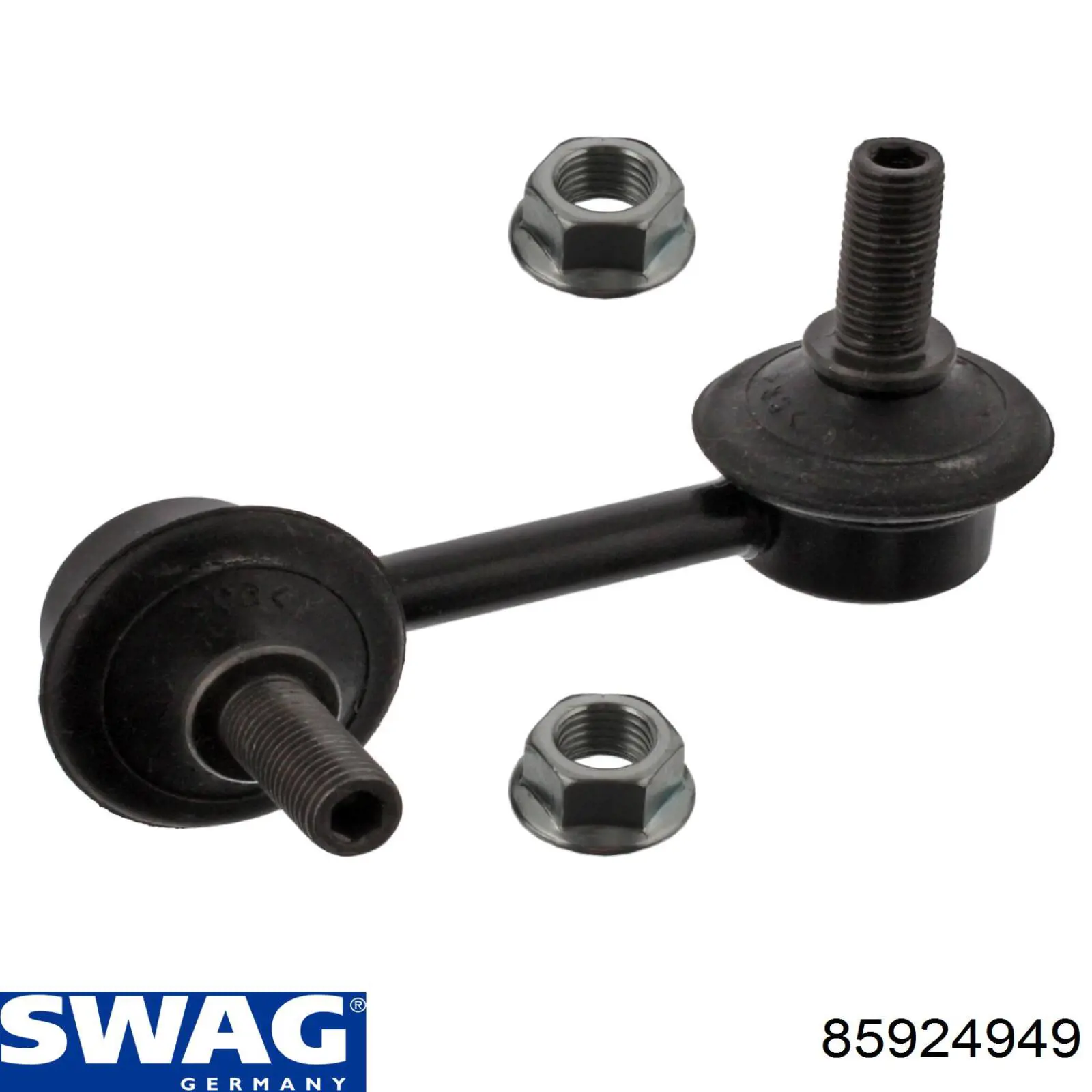 Стійка стабілізатора, переднього, права Swag 85924949 ціна, від 8.85 USD