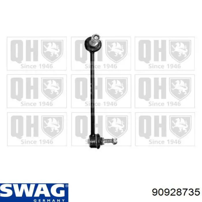 Стійка стабілізатора, переднього, ліва Swag 90928735 ціна, від 9.69 USD