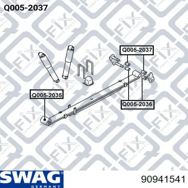 Купити 90941541 Swag Сайлентблок сережки ресори