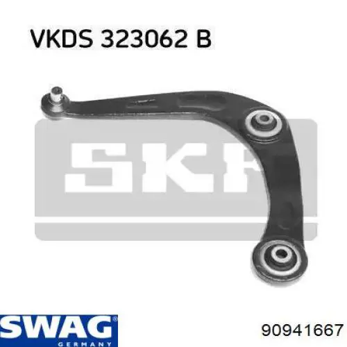 Стійка стабілізатора, переднього, права Swag 90941667 ціна, від 10.76 USD