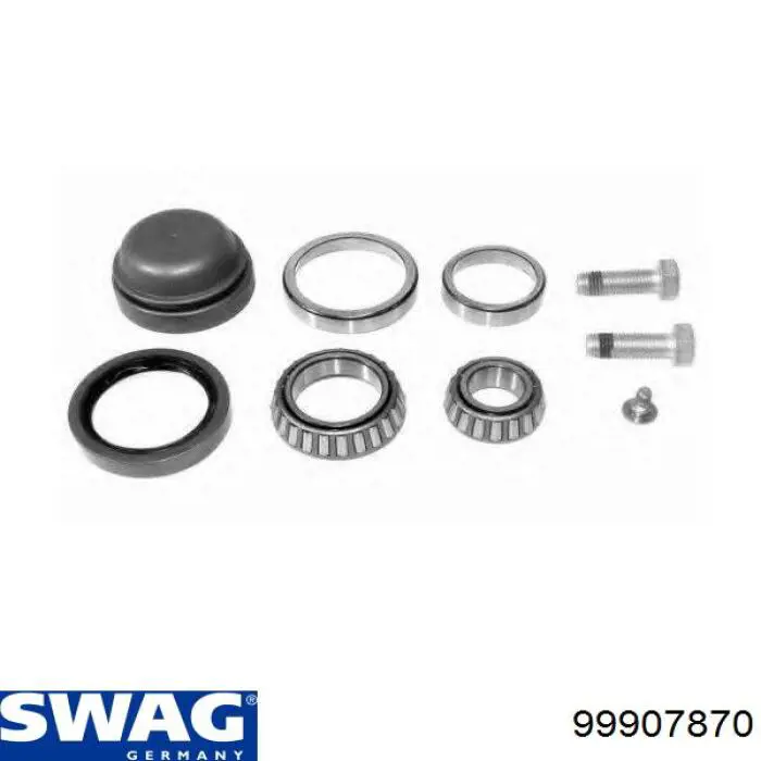Комплект підшипник маточини передньої Swag 99907870 ціна, від 12.77 USD