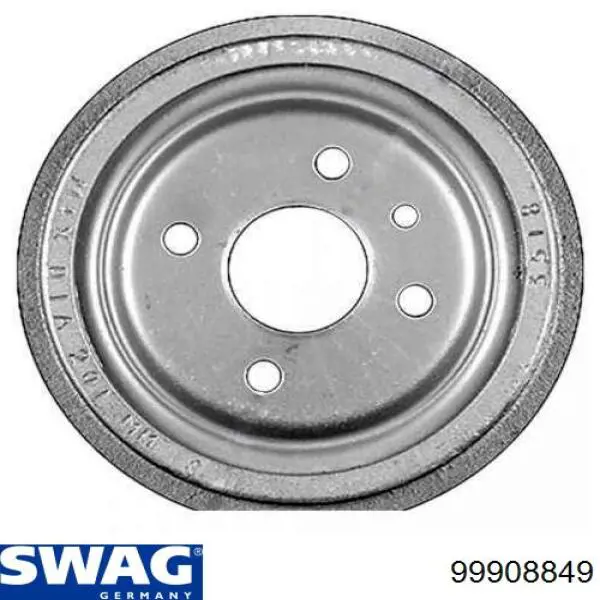 Барабан гальмівний задній Swag 99908849 ціна, від 20.10 USD