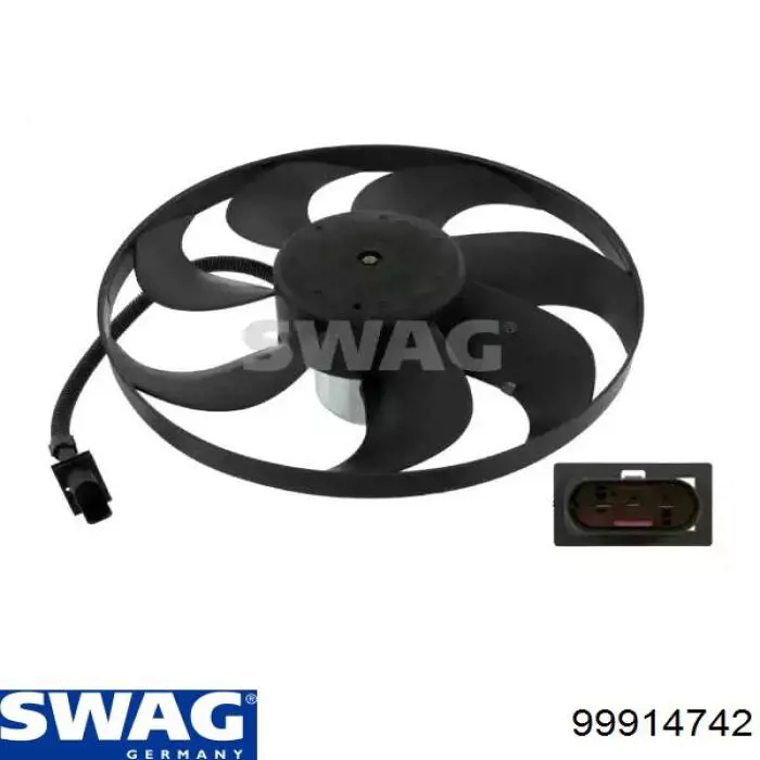 Купити 99914742 Swag Електровентилятор охолодження в зборі (двигун + крильчатка)