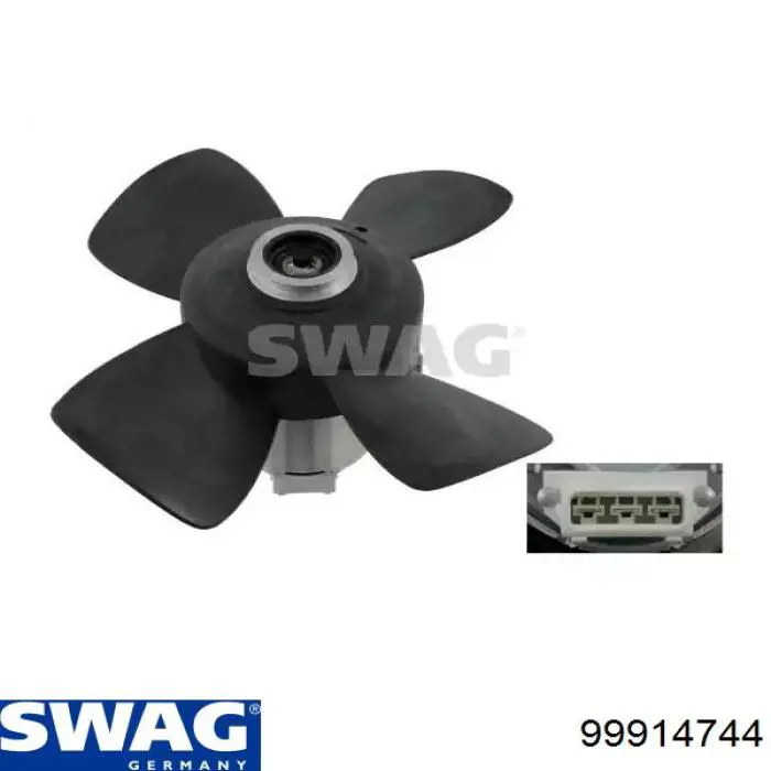 Купити 99914744 Swag Електровентилятор охолодження в зборі (двигун + крильчатка), правий
