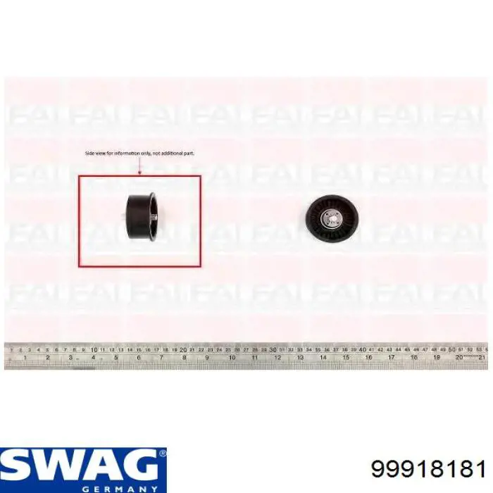 Купити 99918181 Swag Ролик паразитний ГРМ