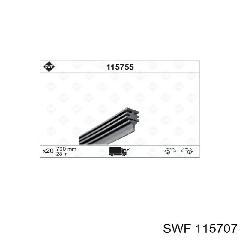 Гумка щітки склоочисника, комплект Mercedes A0008241827 ціна, від 24.67 USD