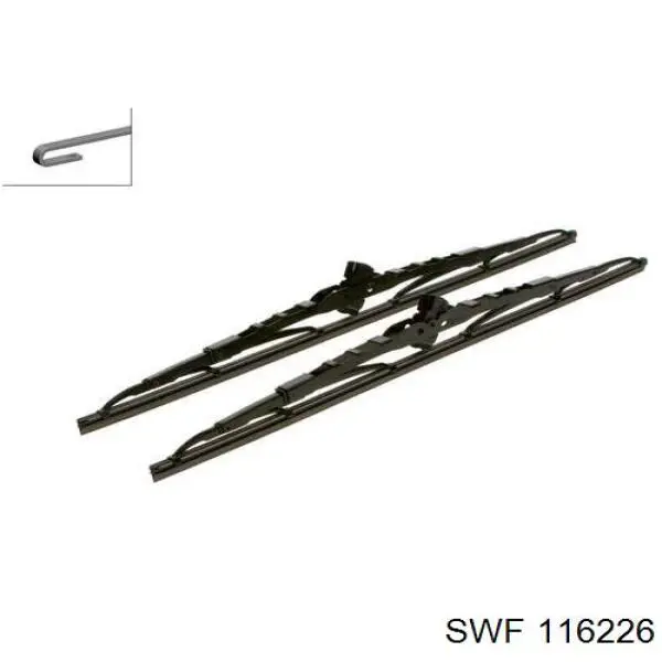 116226 SWF щітка-двірник лобового скла, комплект з 2-х шт.