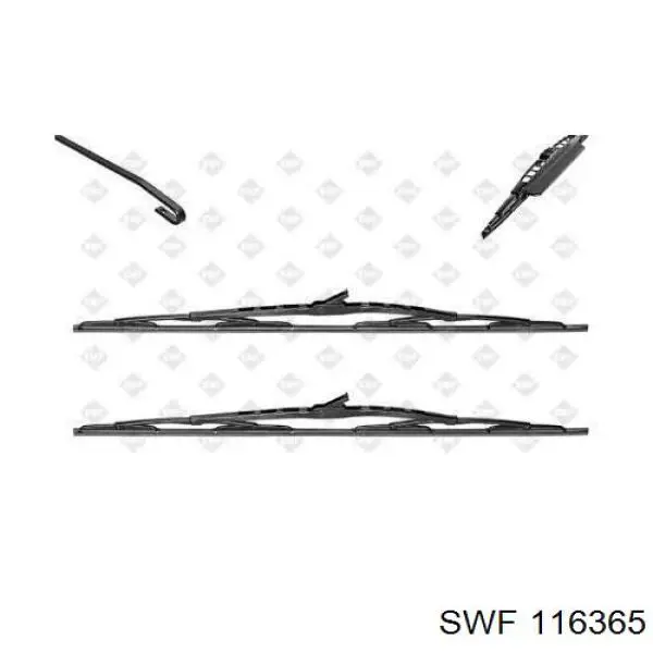 Щітка-двірник лобового скла, комплект з 2-х шт. SWF 116365 ціна, від 38.37 USD