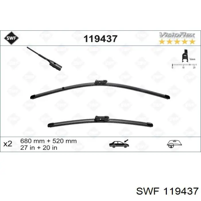 Купити 119437 SWF Безконтактні двірники