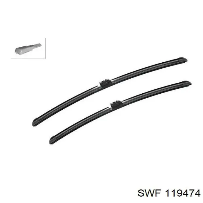 119474 SWF щітка-двірник лобового скла, комплект з 2-х шт.