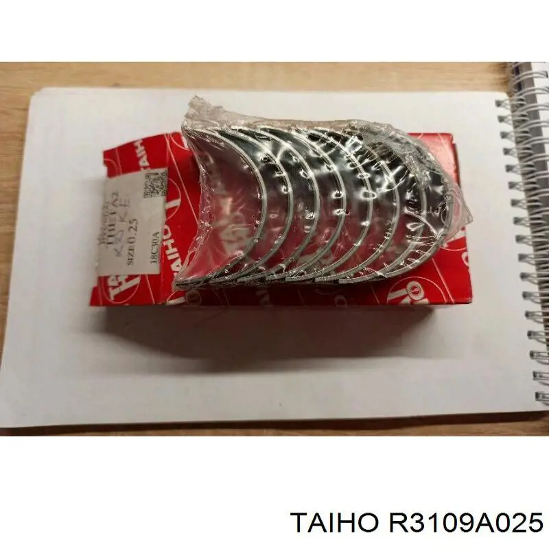 R3109A025 Taiho Вкладиші коленвала, шатунні, комплект, 1-й ремонт (+0,25)