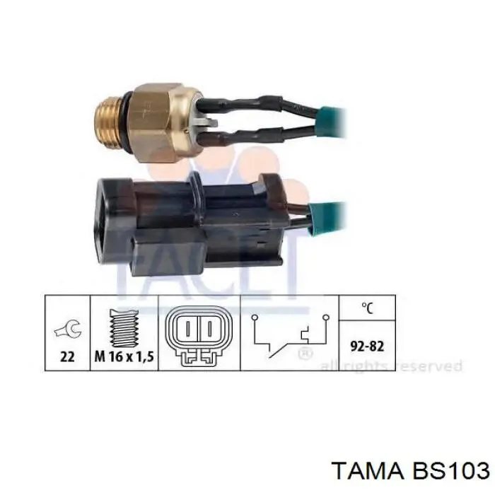 Датчик температури радіатора Tama BS103 ціна, від 16.97 USD
