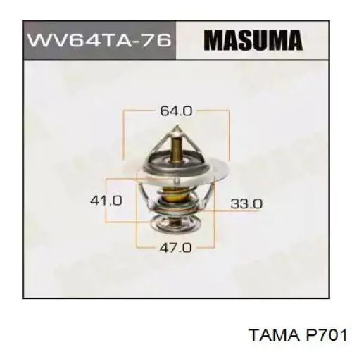 Прокладка термостата P701 TAMA