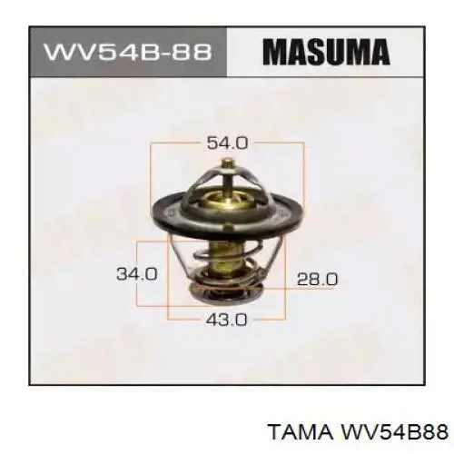 Автомобільний термостат Tama WV54B88 ціна, від 9.32 USD