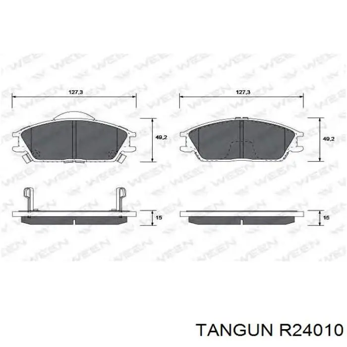 R24010 Tangun Передні гальмівні колодки