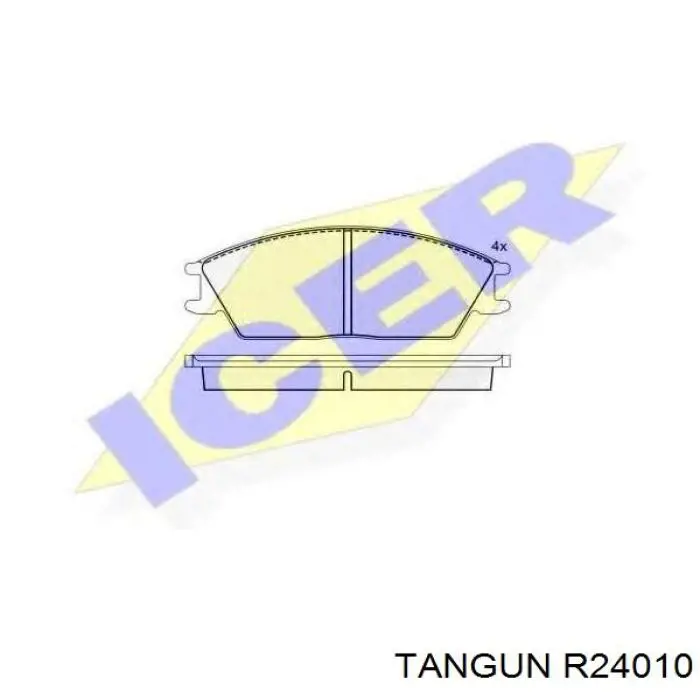 Передні тормозні колодки R24010 Tangun