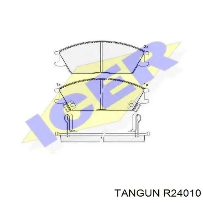 Гальмівні колодки Tangun R24010 ціна, від 13.20 USD