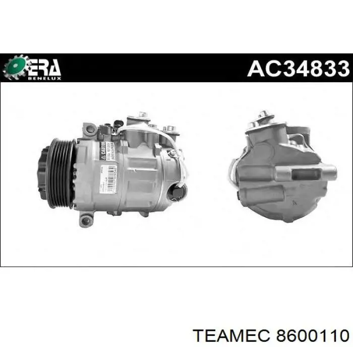 Компресор кондиціонера 8600110 Teamec