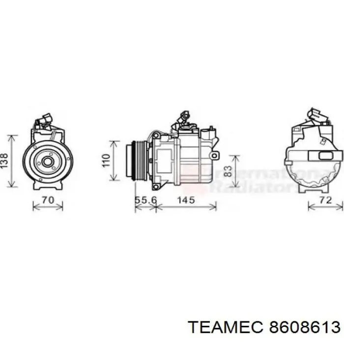 8608613 Teamec Компресор холодоагенту