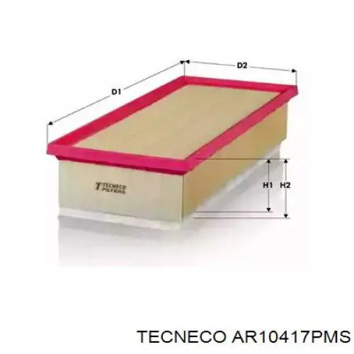 Купити AR10417PMS Tecneco Автомобільний фільтр повітря