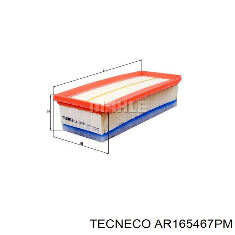 AR165467PM Tecneco Повітряний фільтр двигуна