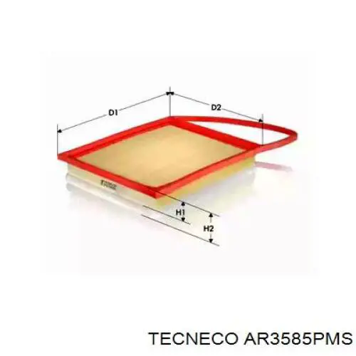 AR3585PMS Tecneco Повітряний фільтр двигуна