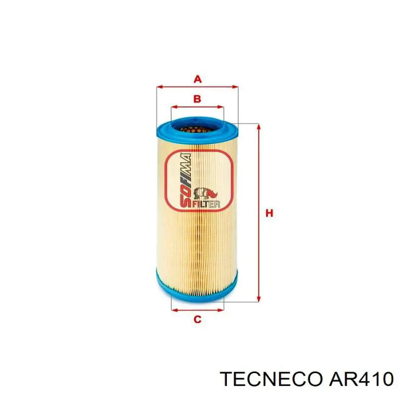 Фільтр повітряний AR410 Tecneco