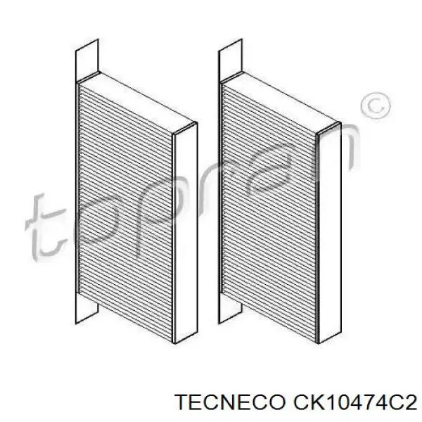 Фільтр повітряний обігрівача Tecneco CK10474C2 ціна, від 11.92 USD