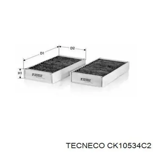 Купити CK10534C2 Tecneco Фільтр салону вугільний