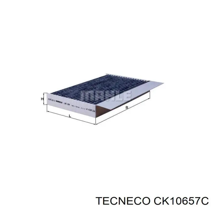 Купити CK10657C Tecneco Фільтр салону вугільний