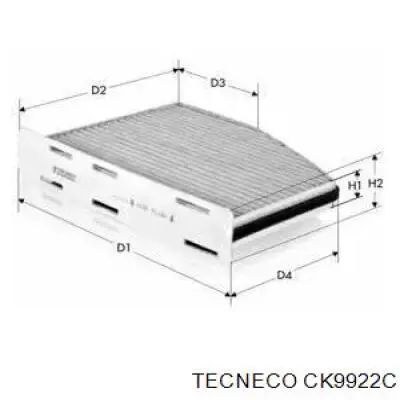 CK9922C Tecneco фільтр салону