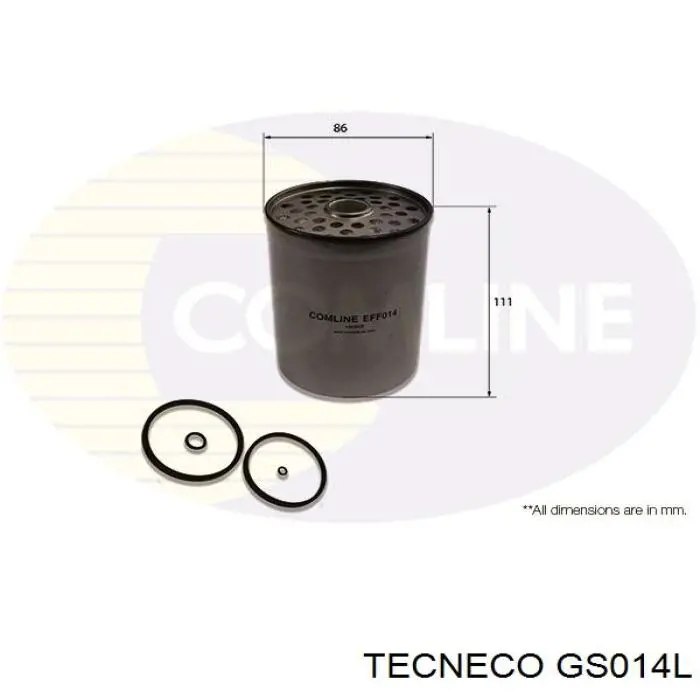 Фільтр тонкого очищення палива Tecneco GS014L ціна, від 6.26 USD