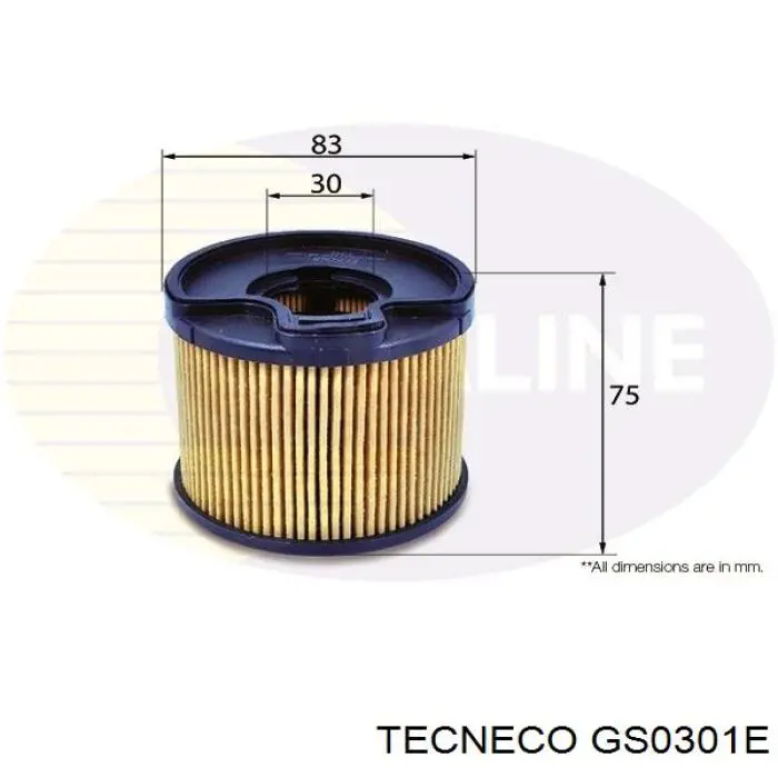 Купити GS0301E Tecneco Фільтр-відстійник палива грубої очистки