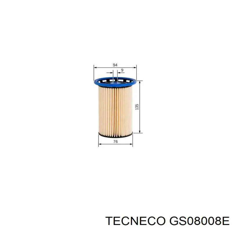 Фільтр паливний GS08008E Tecneco