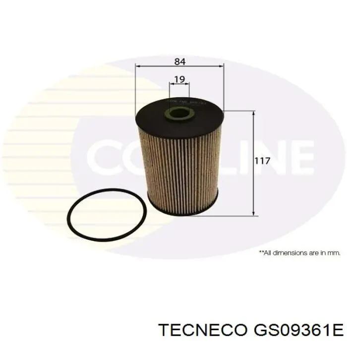 Фільтр тонкого очищення палива Tecneco GS09361E ціна, від 12.51 USD